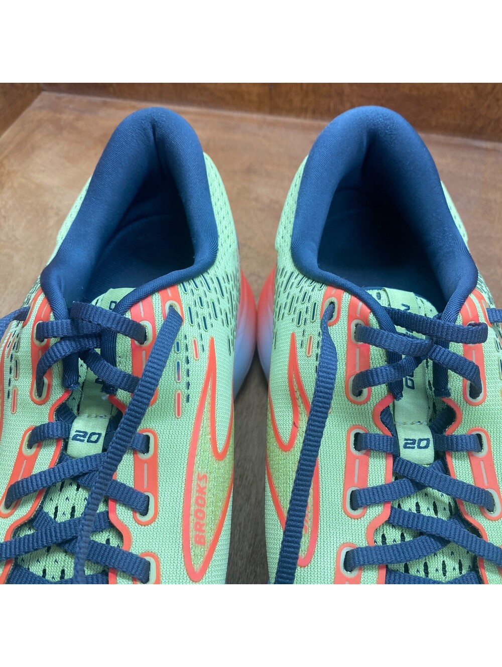 Brooks Glycerin 20 Running Shoes Mens Size 12 D Lime Orange Sneakers 1103821D725 - Picture 9 of 15